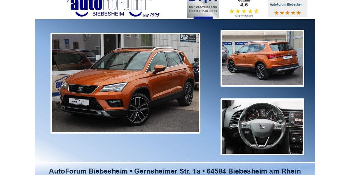 Seat Ateca 140.000 km 16.999 &euro; Biebesheim 64584