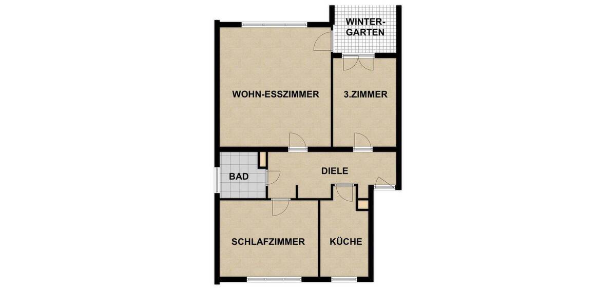 Etagenwohnung Rodgau Weiskirchen - 3 Zimmer, 79 m&sup2;, 1.175&euro; | Angebot:26877103