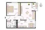 Etagenwohnung Flörsheim Flörsheim - 2 Zimmer, 61 m&sup2;, 700&euro; | Angebot:26893101