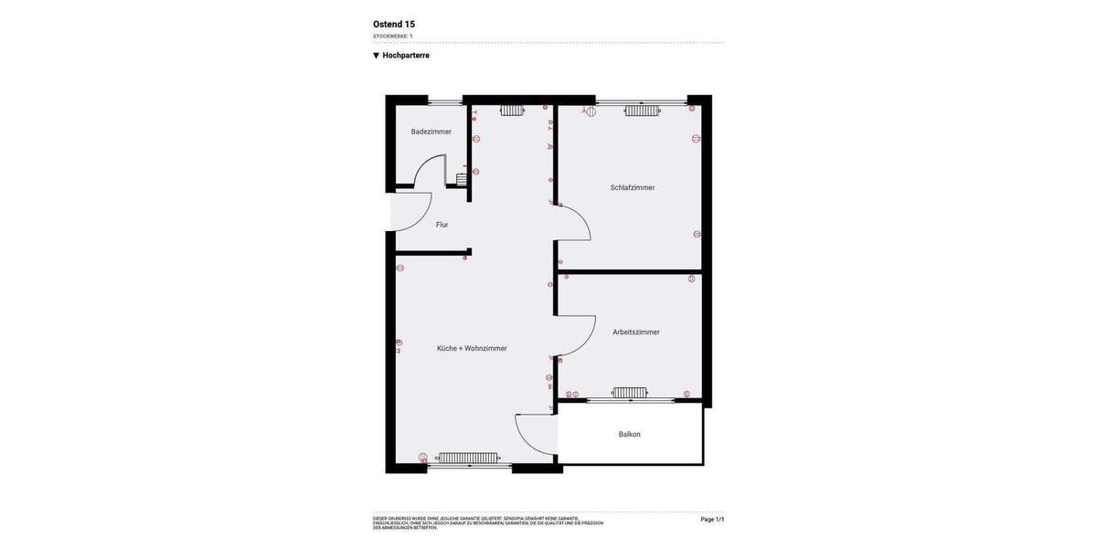 Etagenwohnung Frankfurt am Main Ostend - 3 Zimmer, 63 m&sup2;, 600.000&euro; | Angebot:24471903