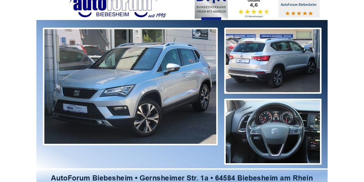 Seat Ateca 84.300 km 16.999 &euro; Biebesheim 64584