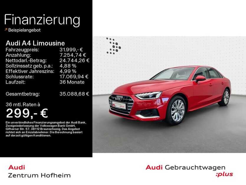 Audi A4 99.237 km 29.999 € Hofheim 65719