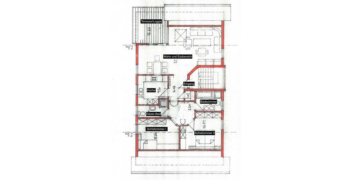 Dachgeschoßwohnung Stockstadt am Rhein - 3 Zimmer, 92 m&sup2;, 1.270&euro; | Angebot:26670903