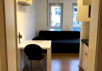 1 Zimmer Wohnung, möbliert, Einbauküche, Balkon, nähe FH