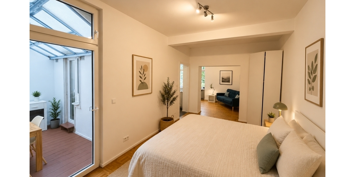 Frankfurt-Nordend: Moderne möblierte 2-Zimmerwohnung in bester Wohnlage! - Etagenwohnung Frankfurt am Main Nordend West | Angebot:26893581