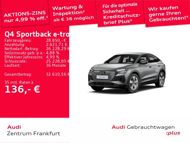 Audi Q4 e-tron 38.992 km 28.750 &euro; Frankfurt am Main 60314