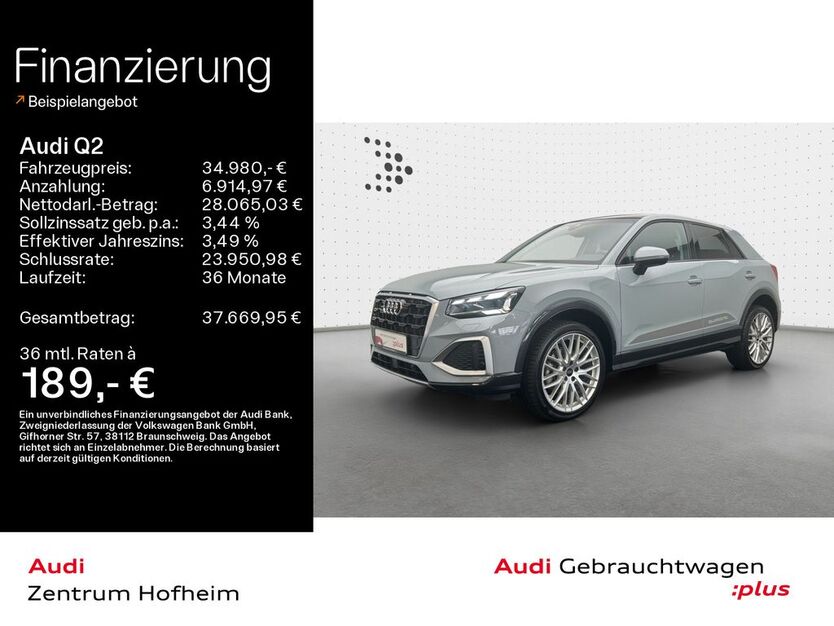 Audi Q2 9.047 km 33.999 € Hofheim 65719