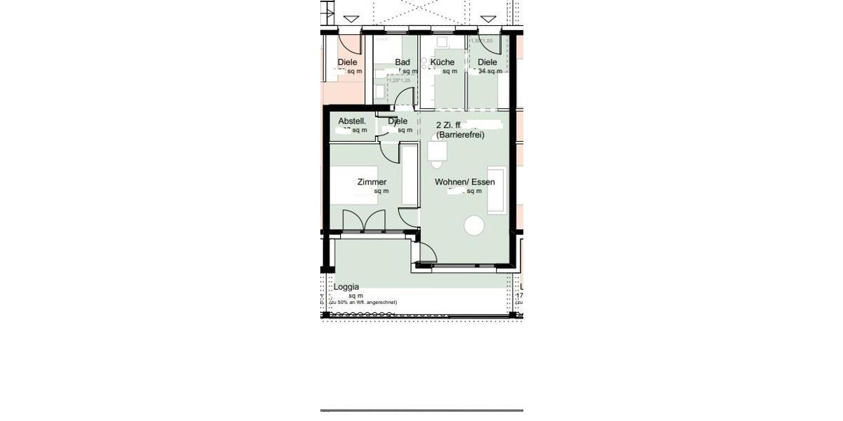 Erdgeschoßwohnung Darmstadt Darmstadt-West - 2 Zimmer, 66 m&sup2;, 1.063&euro; | Angebot:25881728