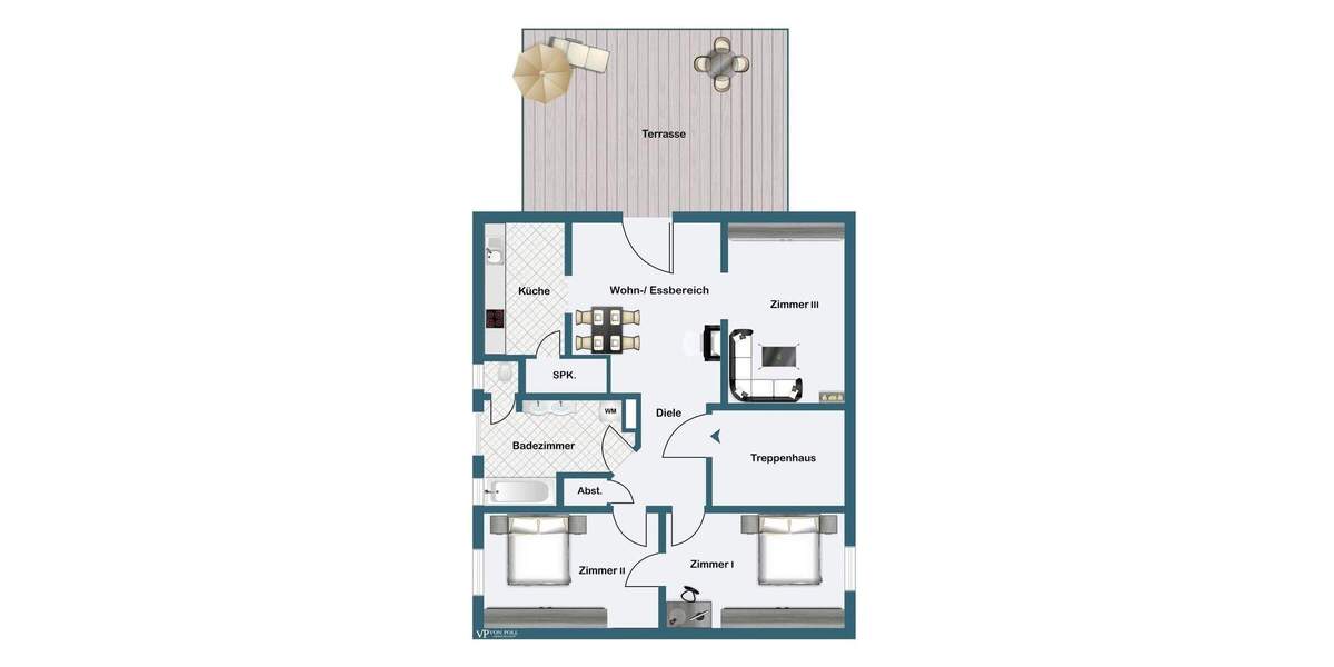 Etagenwohnung Frankfurt am Main Nordend-West - 4 Zimmer, 99 m&sup2;, 990.000&euro; | Angebot:25896003