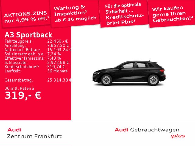 Audi A3 32.672 km 22.450 &euro; Frankfurt am Main 60314