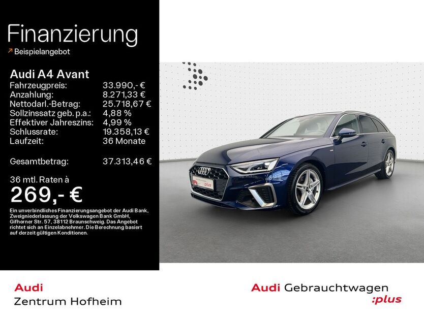 Audi A4 27.292 km 31.980 € Hofheim 65719