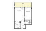 Etagenwohnung Frankfurt am Main Bornheim - 2 Zimmer, 63 m&sup2;, 349.000&euro; | Angebot:26513970