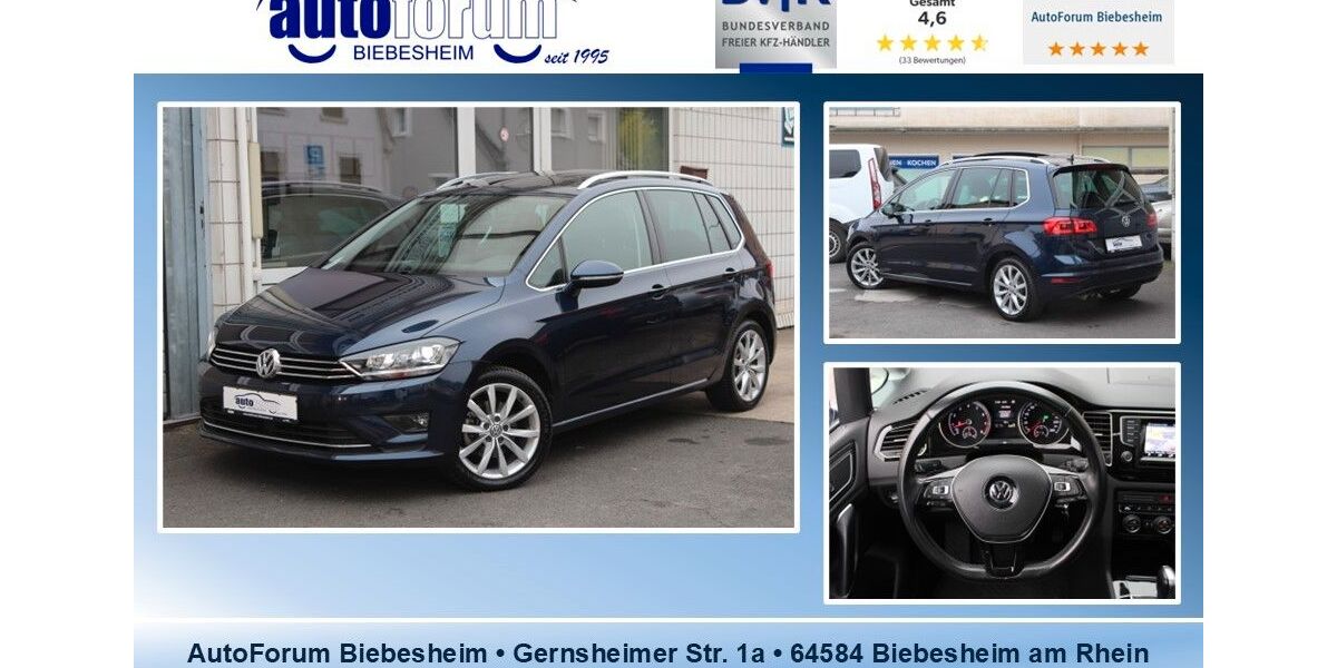 VW Golf Sportsvan 124.000 km 13.999 &euro; Biebesheim 64584