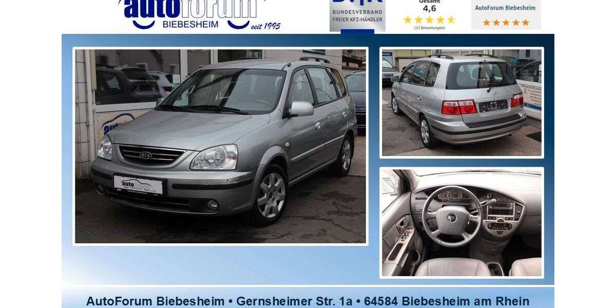 Kia Carens 88.000 km 3.999 &euro; Biebesheim am Rhein 64584