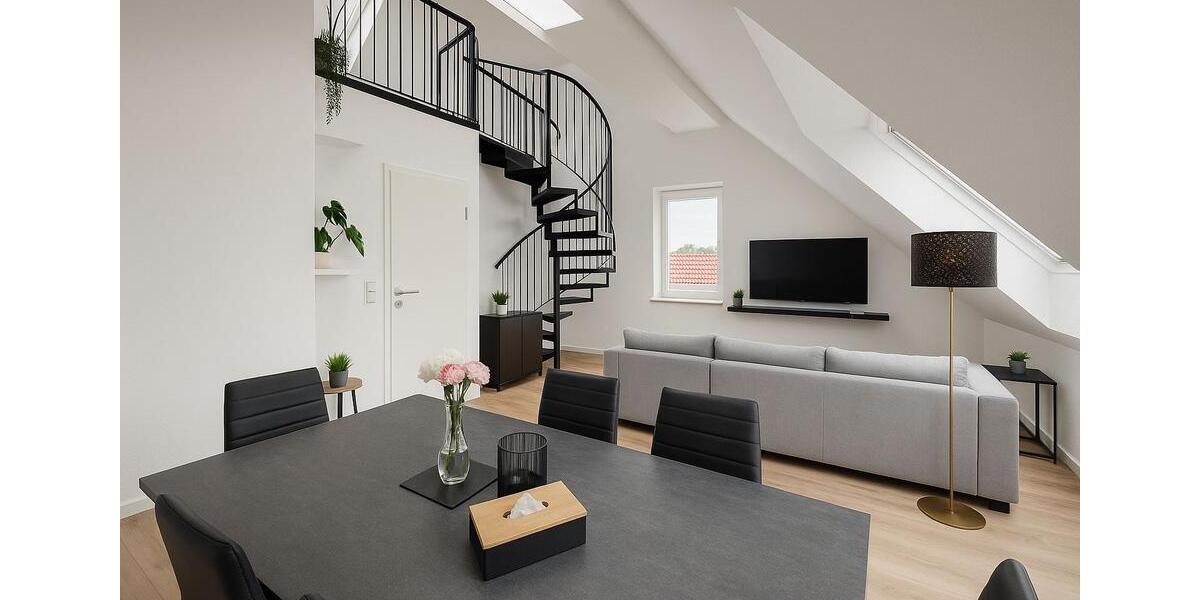 3Zimmer voll möblierte helle Maisonettenwohnung 3 zimmer