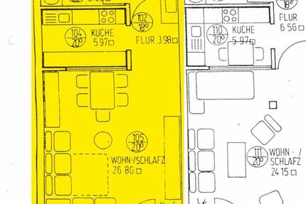 Eigentumswohnung in OF-Bürgel von privat 1 zimmer