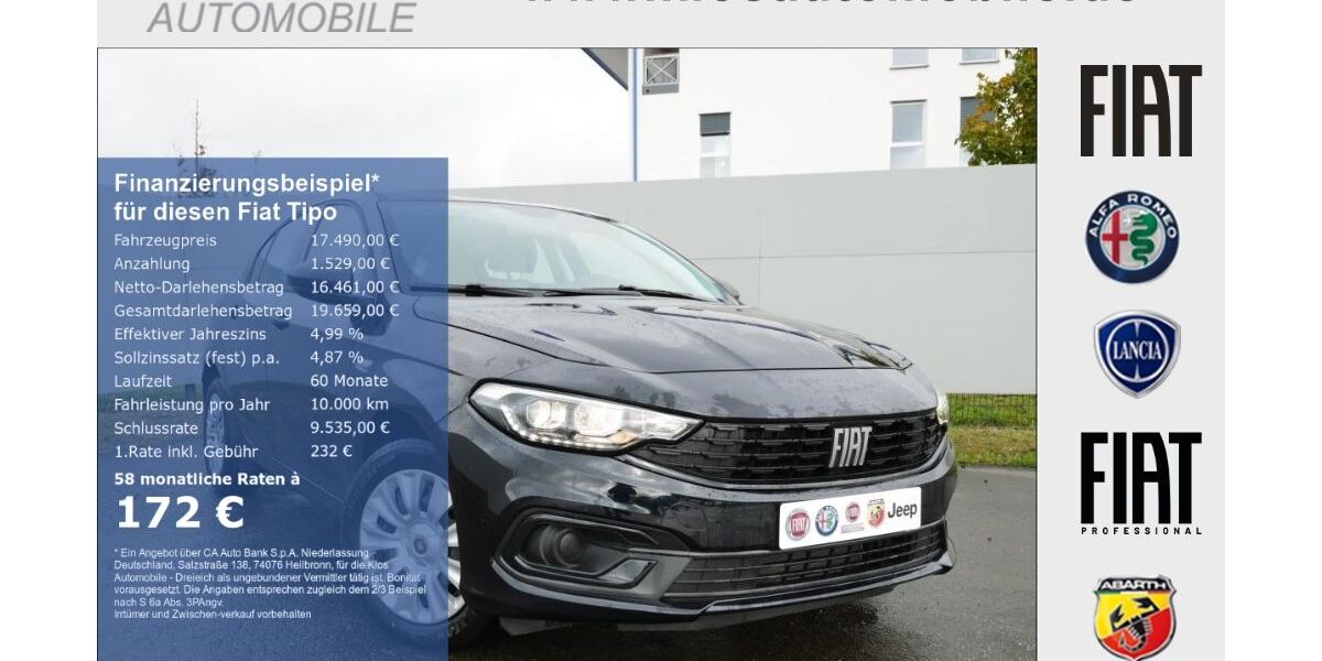 Fiat Tipo 10.300 km 17.490 € Dreieich 63303