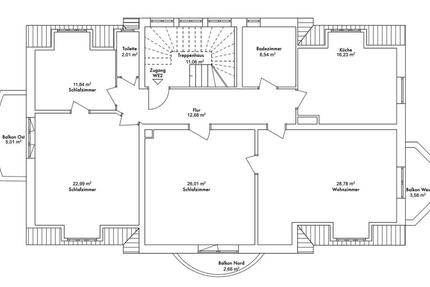 Wohnung Darmstadt Darmstadt-Ost - 4 Zimmer, 132 m&sup2;, 1.980&euro; | Angebot:26660238