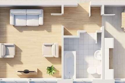 Wohnung zum Mieten in Nauheim 419,73 € 40.75 m² 1 zimmer