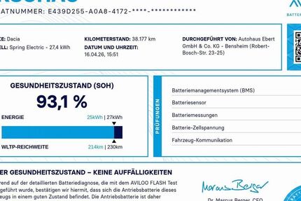 Dacia Spring 38.200 km 10.890 &euro; Bensheim 64625
