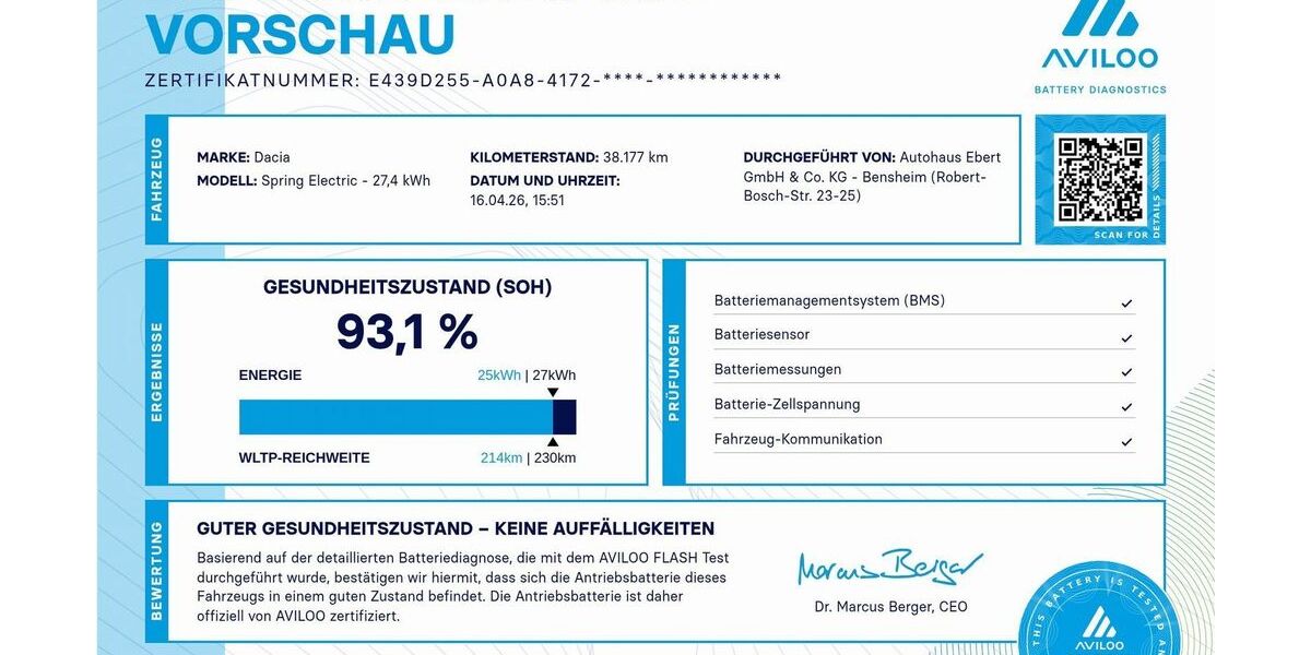 Dacia Spring 38.200 km 10.890 &euro; Bensheim 64625