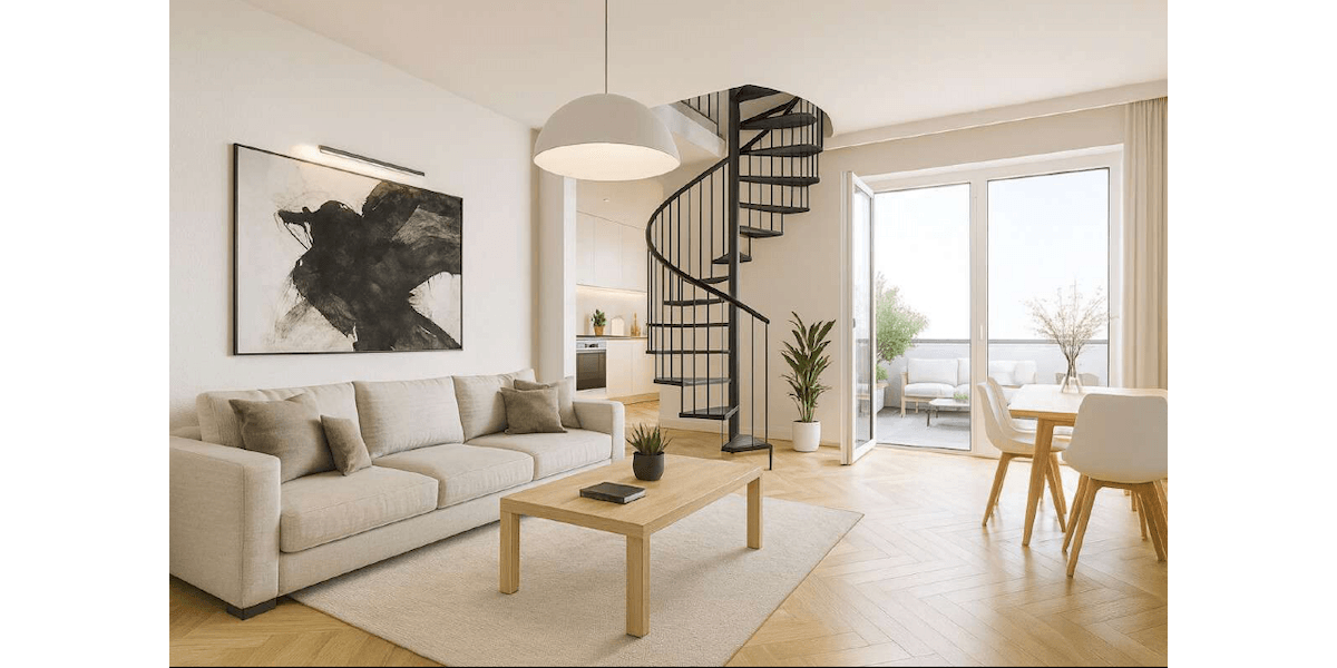 Etagenwohnung Offenbach Hafen - 3 Zimmer, 73 m&sup2;, 415.000&euro; | Angebot:26896707