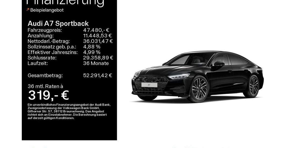 Audi A7 28.543 km 47.480 &euro; Hofheim 65719