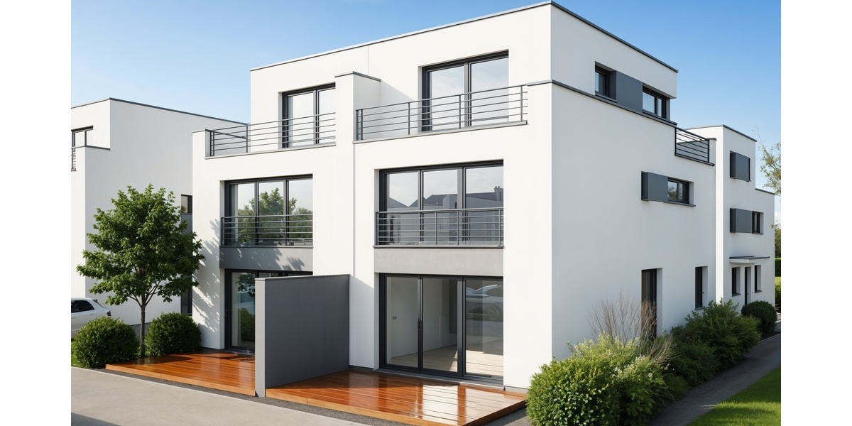 ***Zeitlos modern: Neubau-Doppelhaushälfte im Bauhaus-Stil in Bodenheim*** - Doppelhaushälfte Bodenheim | Angebot:24213456