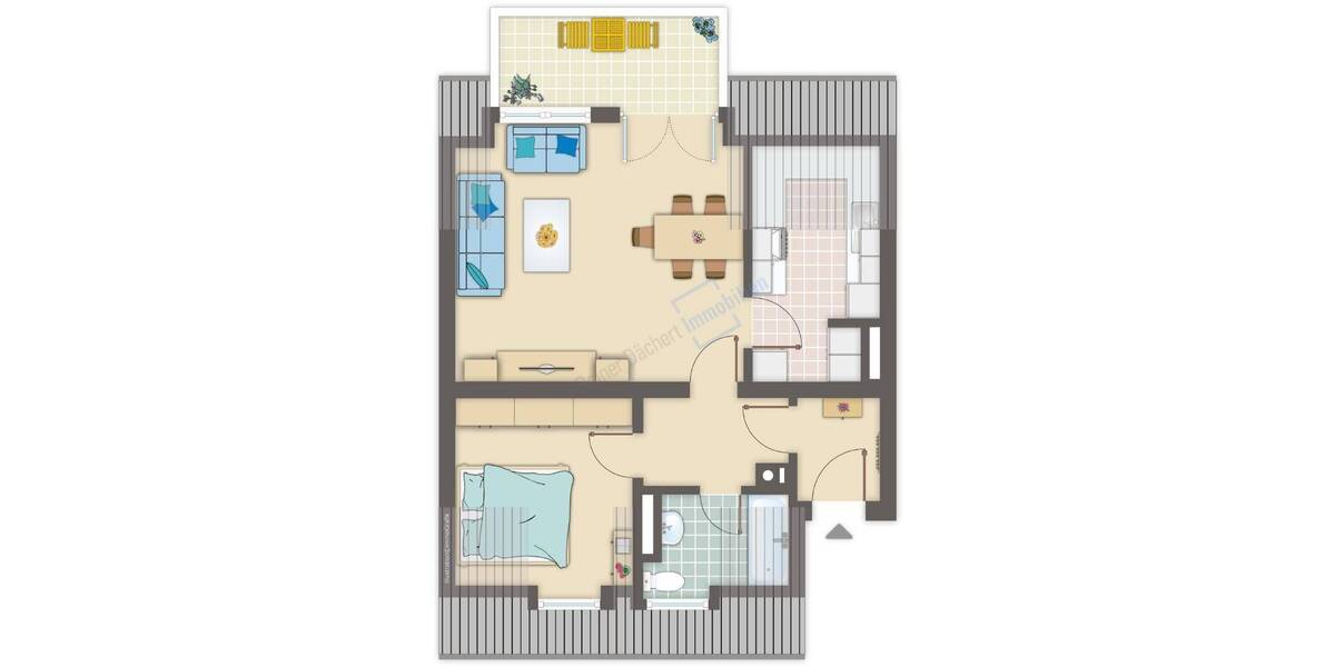 Etagenwohnung Griesheim - 2 Zimmer, 55 m&sup2;, 645&euro; | Angebot:26306037