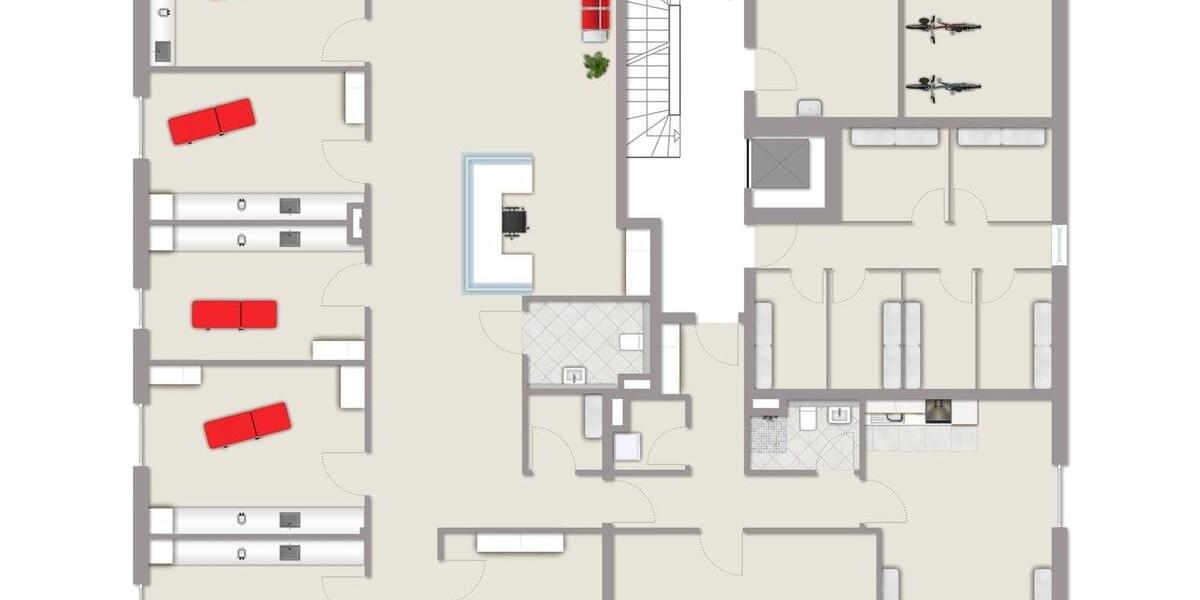 Neubau Praxis-Bürofläche in Dieburg zimmer