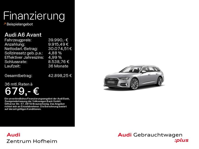 Audi A6 97.504 km 39.990 € Hofheim 65719