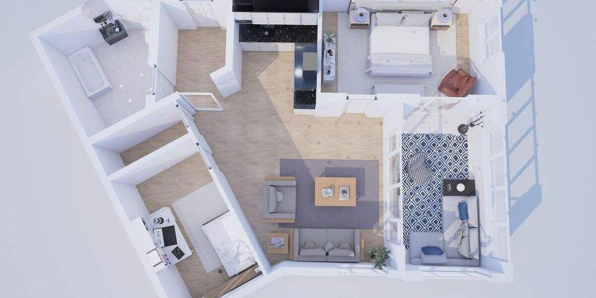 Etagenwohnung Darmstadt - 3 Zimmer, 75 m&sup2;, 1.340&euro; | Angebot:25645155