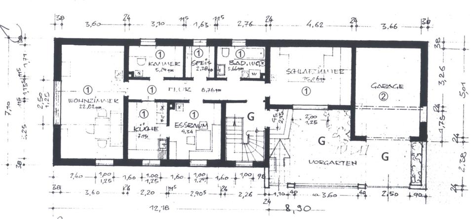 Erdgeschoßwohnung Gernsheim - 4.5 Zimmer, 67 m&sup2;, 225.000&euro; | Angebot:24766466