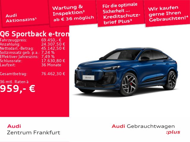 Audi Q6 e-tron 9.318 km 69.450 &euro; Frankfurt am Main 60314