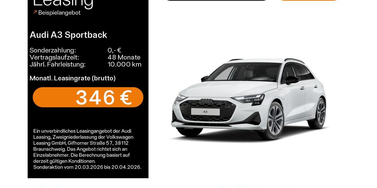 Audi A3 7.695 km 40.480 &euro; Hofheim 65719
