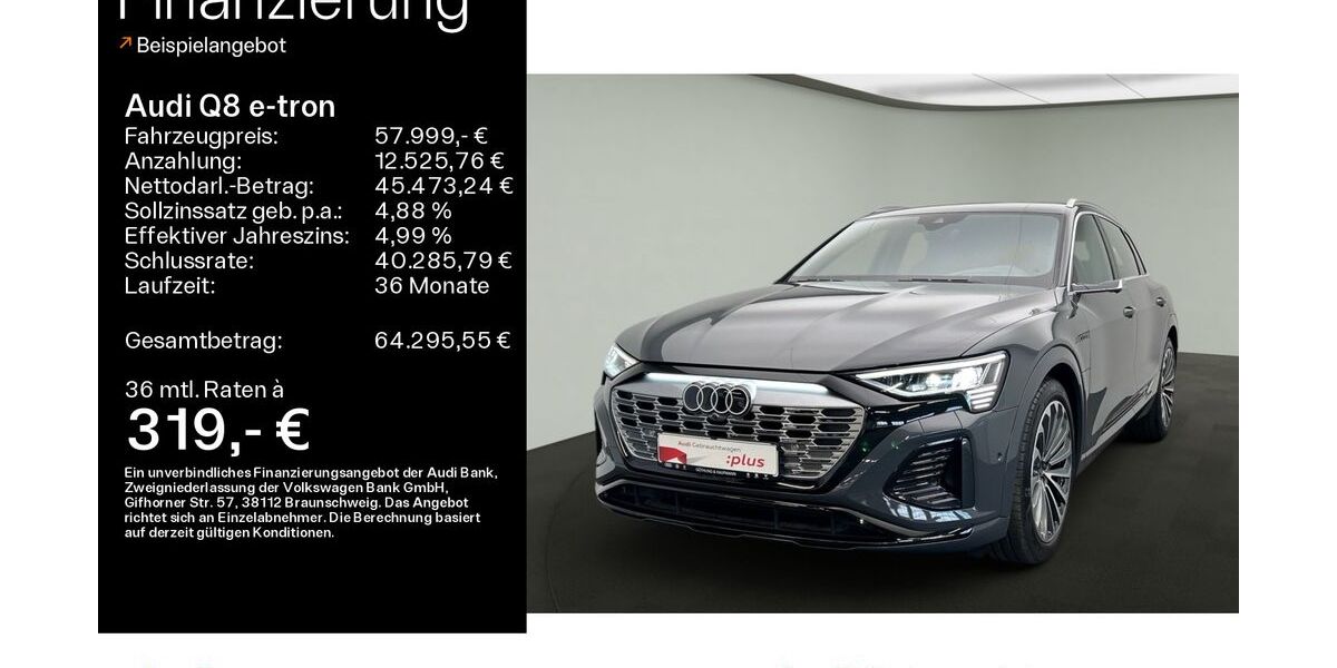 Audi Q8 e-tron 61.607 km 54.999 &euro; Hofheim 65719