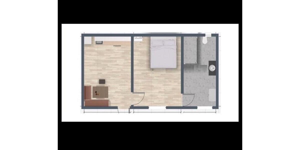 Möbliertes 2-Zimmer Appartement bei Frankfurt 1 Pers. 2 zimmer