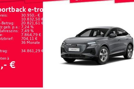 Audi Q4 e-tron 39.768 km 30.950 &euro; Frankfurt am Main 60314