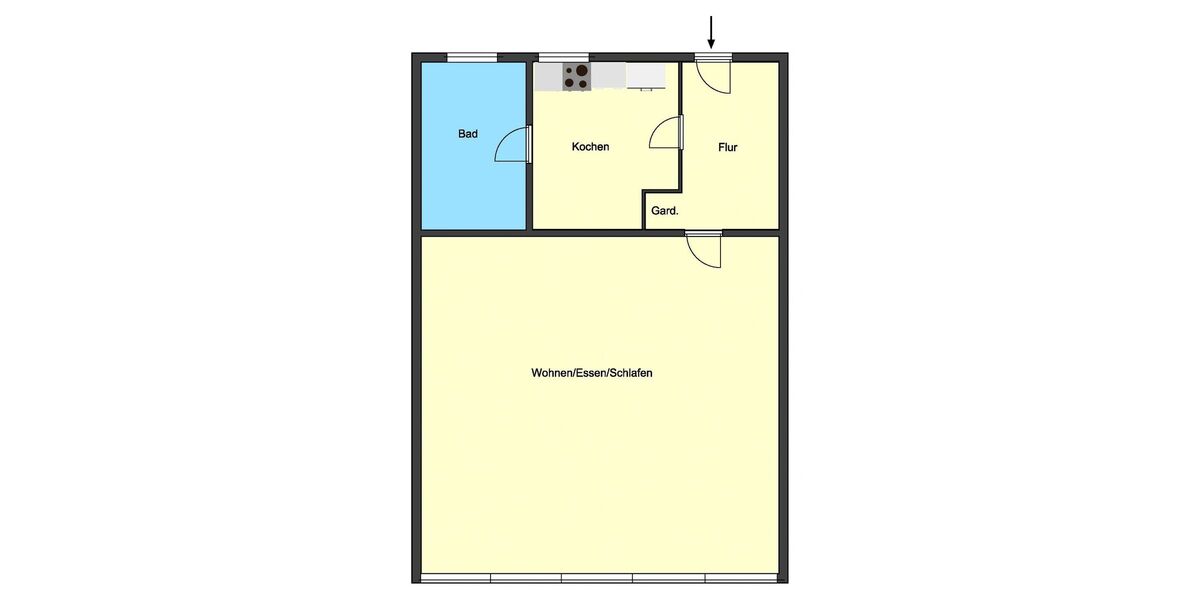 **RESERVIERT** Ansprechendes großzügiges 1-Zimmer-Appartement mit Garage in zentraler Lage von Darmstadt 1 zimmer