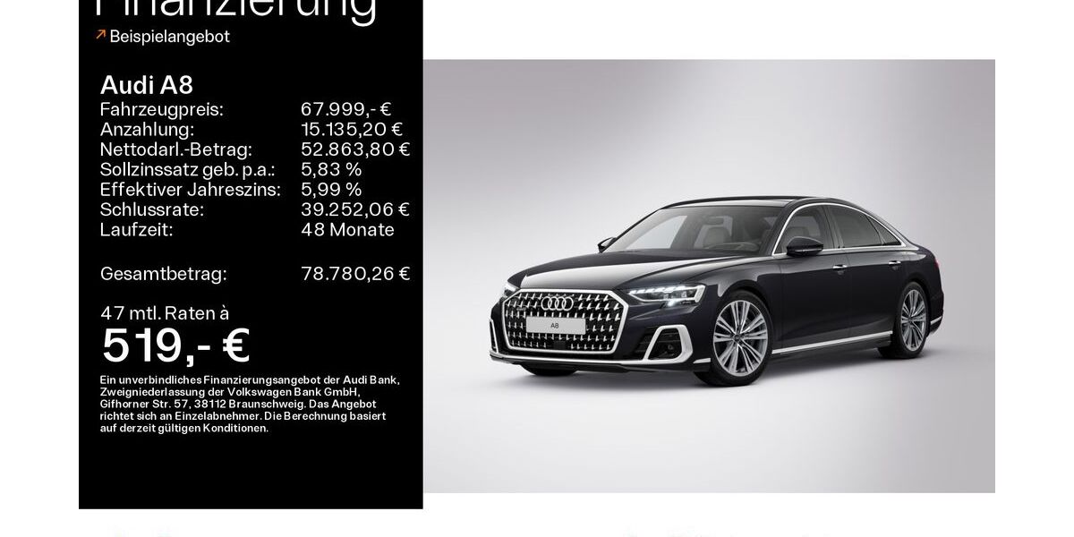 Audi A8 26.571 km 67.999 &euro; Hofheim 65719