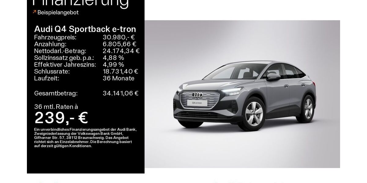 Audi Q4 e-tron 35.926 km 27.999 &euro; Hofheim 65719