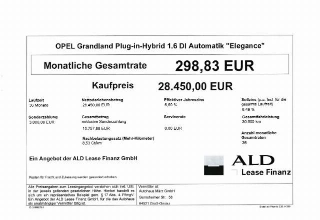 Opel Grandland (X) 29.850 km 28.451 &euro; Groß-Gerau 64521