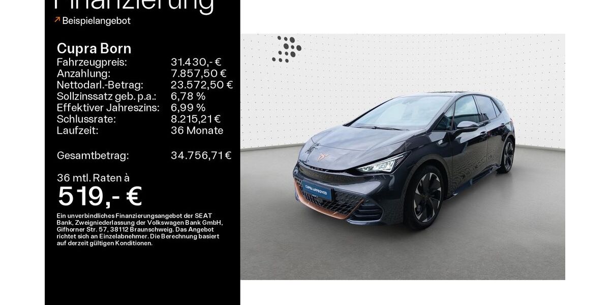 Cupra Born 26.450 km 30.980 &euro; Hofheim-Diedenbergen 65719