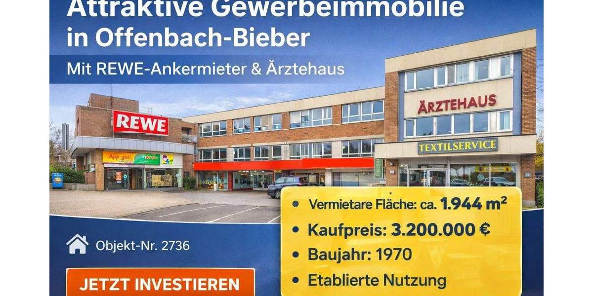 Gewerbeobjekt Offenbach am Main Bieber - 3.200.000&euro; | Angebot:25360554