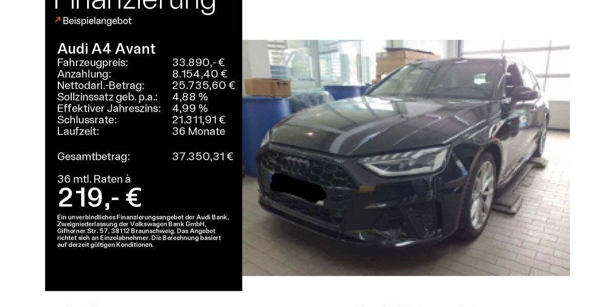 Audi A4 72.836 km 32.980 &euro; Hofheim 65719