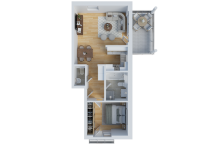 Wohnung Rodgau Dudenhofen Dudenhofen - 2 Zimmer, 64 m&sup2;, 970&euro; | Angebot:27072270