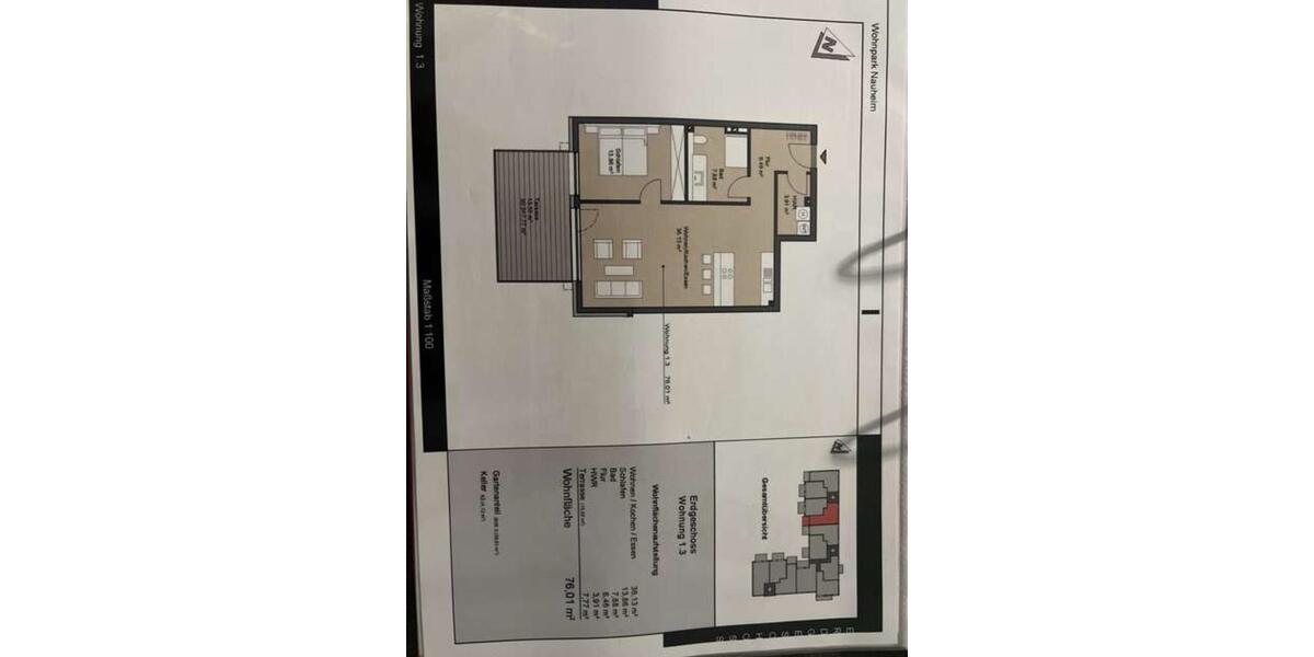 Erdgeschoßwohnung Nauheim - 2 Zimmer, 76 m&sup2;, 1.400&euro; | Angebot:25718541