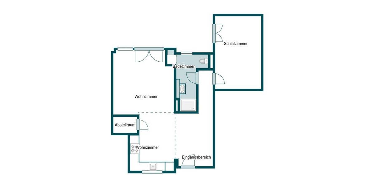 Etagenwohnung Weiterstadt Gräfenhausen - 2 Zimmer, 71 m&sup2;, 290.000&euro; | Angebot:26429096