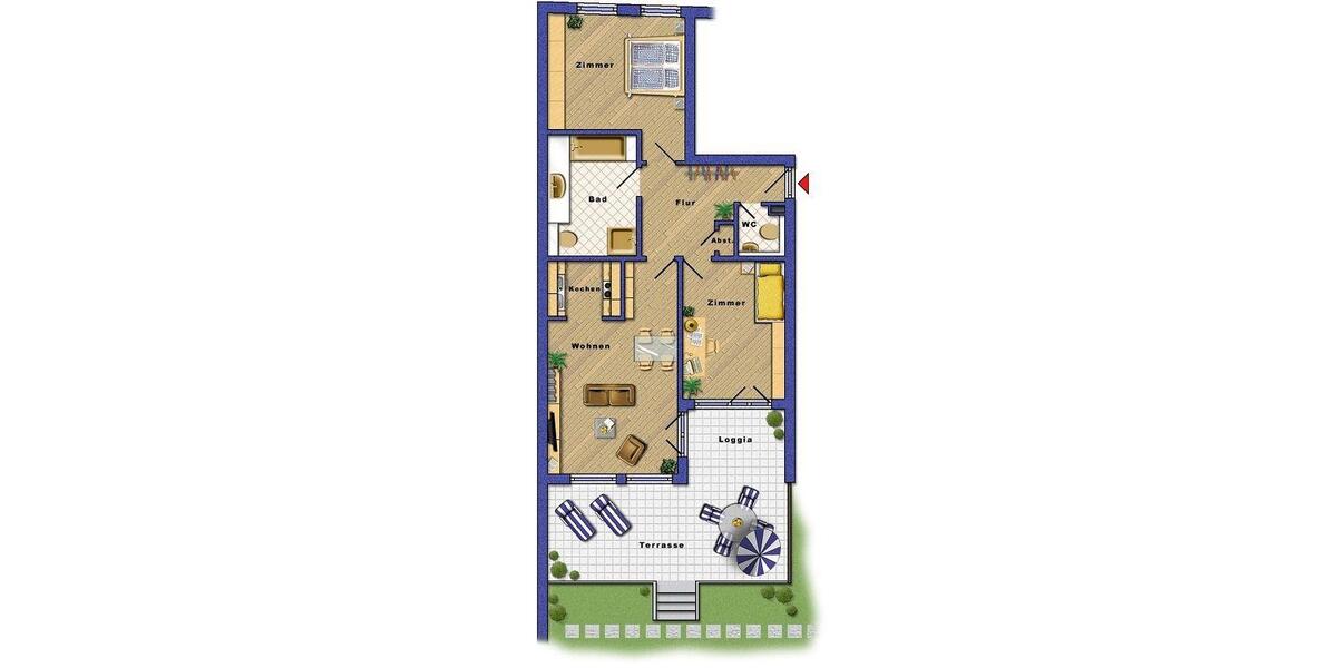 Etagenwohnung Frankfurt am Main Gutleutviertel - 3 Zimmer, 97 m&sup2;, 1.926&euro; | Angebot:26696894