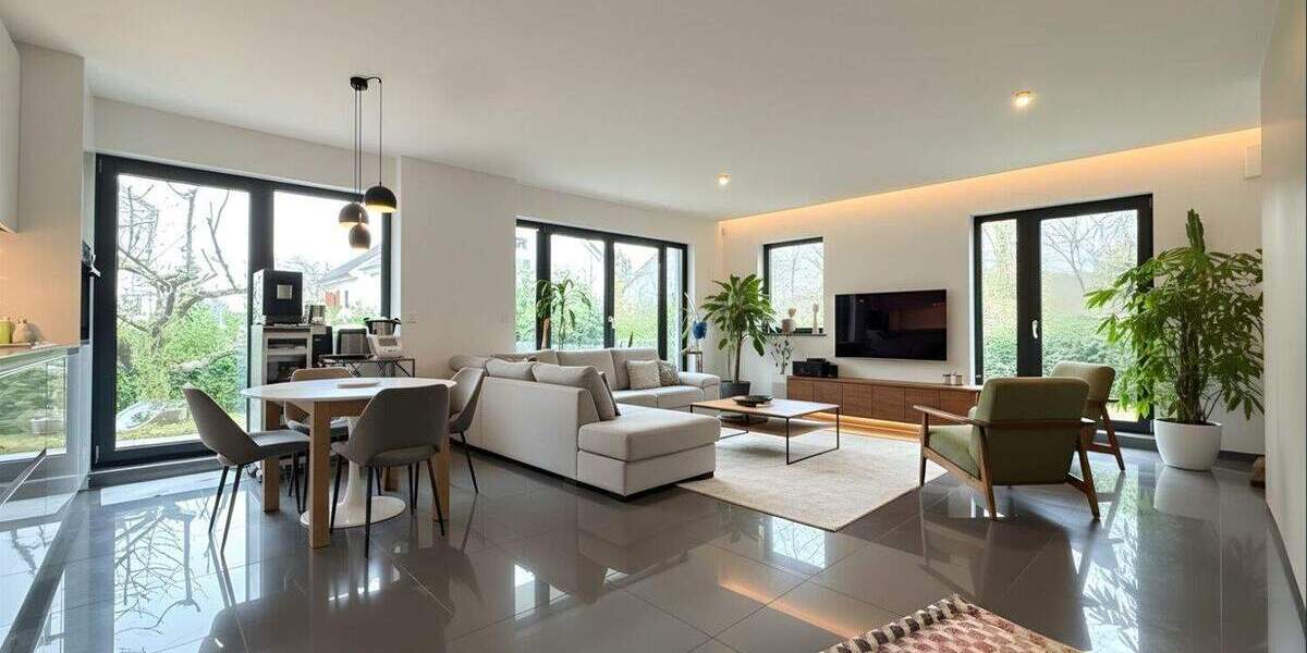 Einzigartige, moderne Erdgeschosswohnung mit Terrasse und Garten am Stadtwald 3 zimmer